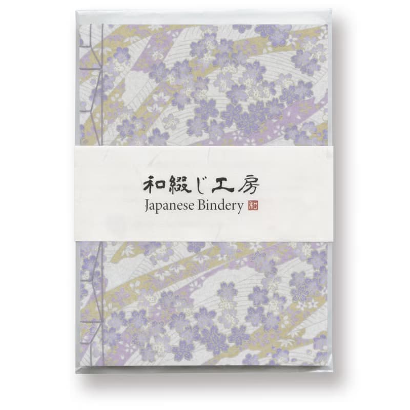 日本裝訂筆記本　手工製作　友禪日本紙　公平貿易紙