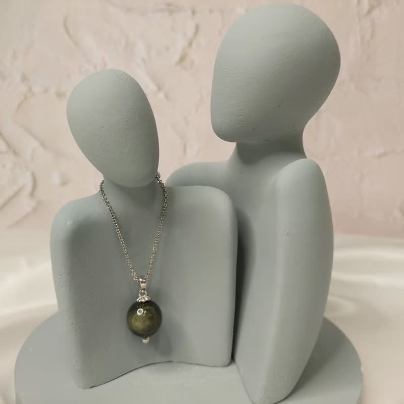 天然鷹眼石項鍊