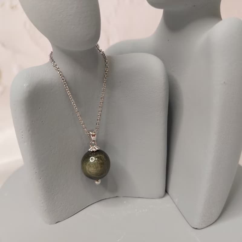 天然鷹眼石項鍊