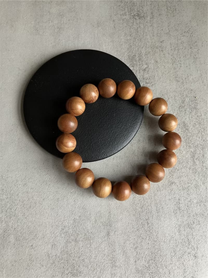 【圓珠重油/沉水款】印度老山壇單圈手串10~16mm 送養珠粉/玻璃罐