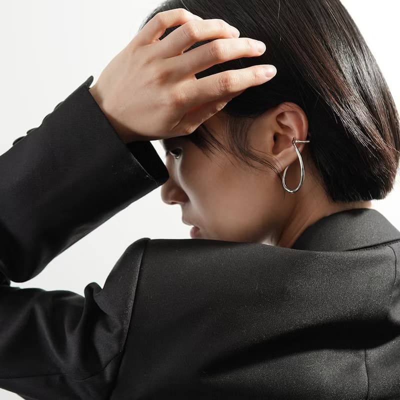 【禮物】大耳圈 無痛耳骨夾 中性男女耳飾イヤーカフ