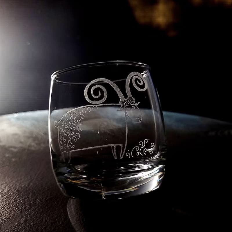 【生肖個性杯】客定手雕 搖擺杯 烈酒/調酒杯 雕圖/免費刻字