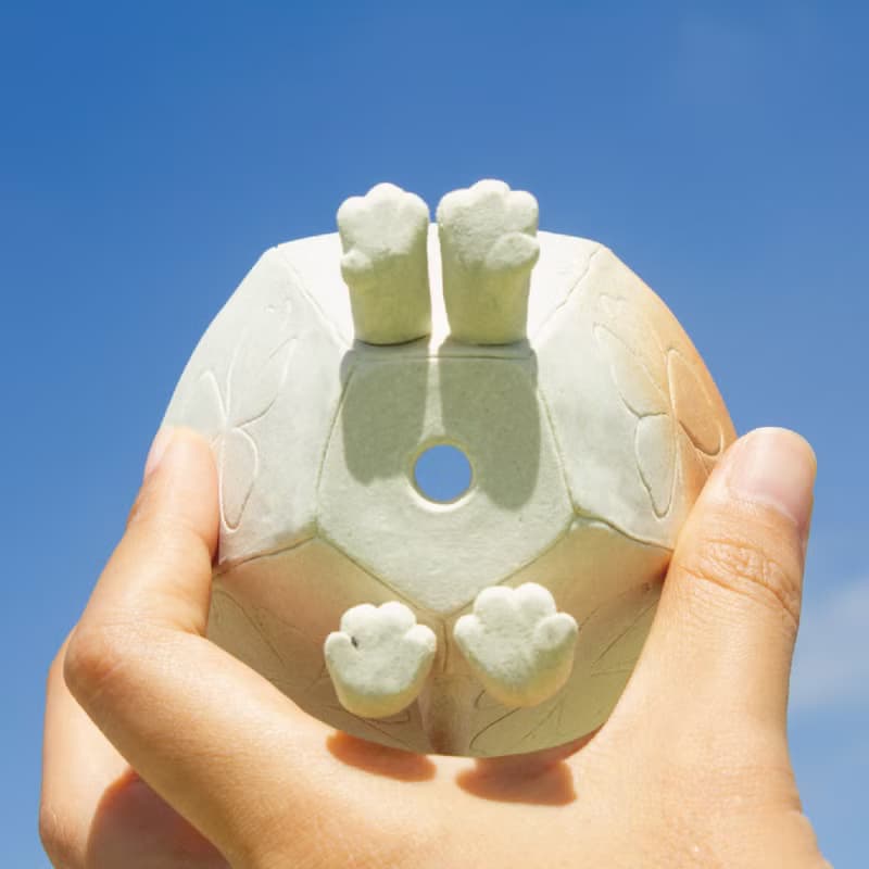 拉布拉豆犬 手捏白瓷盆器 植物器 禮品 禮物