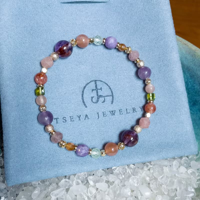 貴人運好人緣 ∣ 金太陽 紫幽靈 橄欖石 手鍊