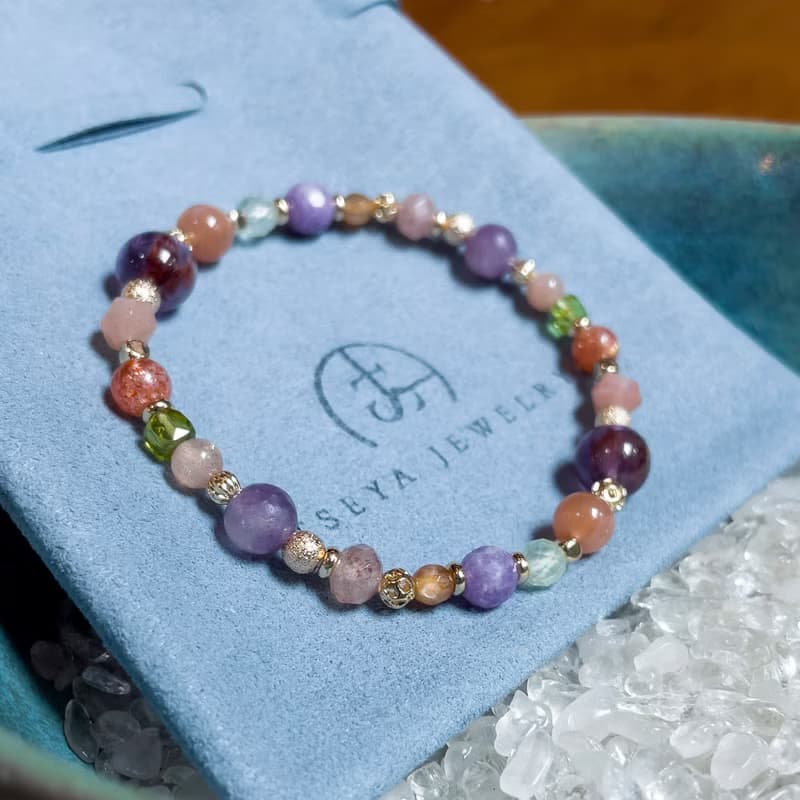 貴人運好人緣 ∣ 金太陽 紫幽靈 橄欖石 手鍊