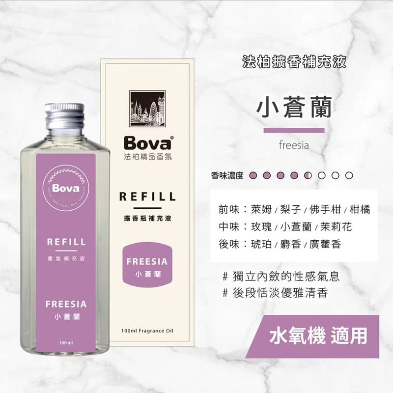 香氛禮袋3入組-小蒼蘭 (擴香瓶/香氛包/補充瓶)