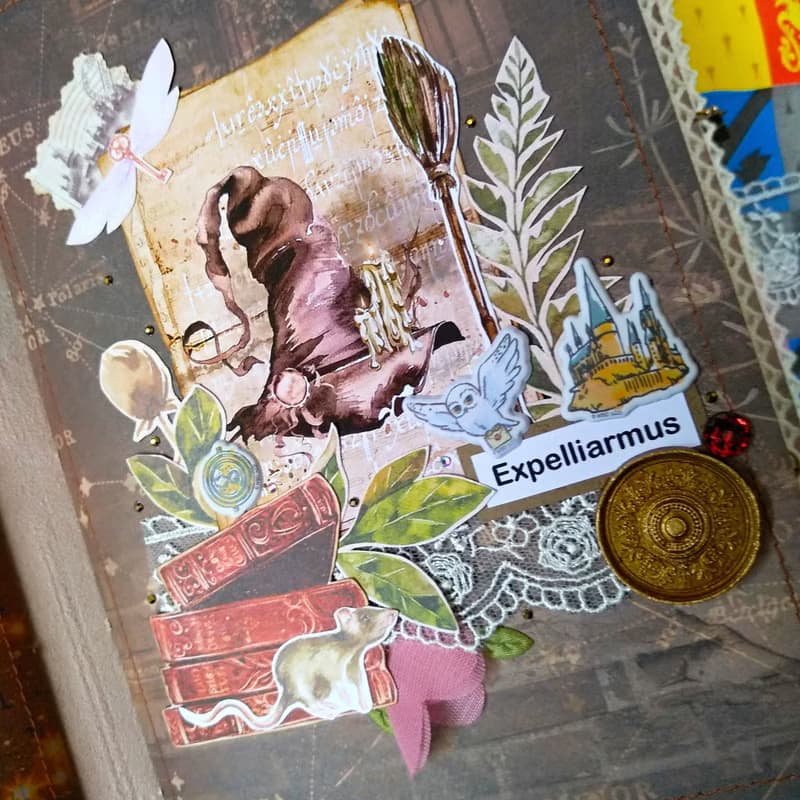 Handmade Magic Wizard Junk Journal Notebook in Two Color Variations