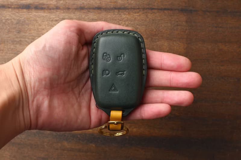 茶皮 Land Rover 路虎鑰匙皮套 Range rover Defender Discovery