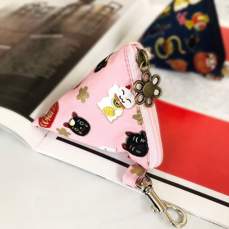 零錢收納包 寵物外出收納包-招財貓