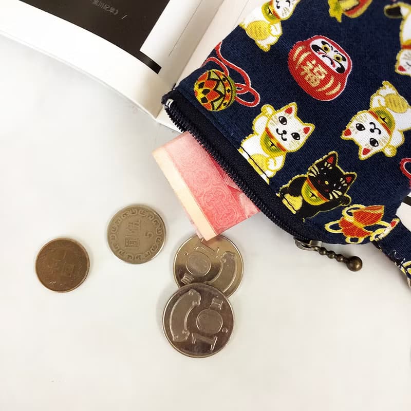 零錢收納包 寵物外出收納包-招財貓