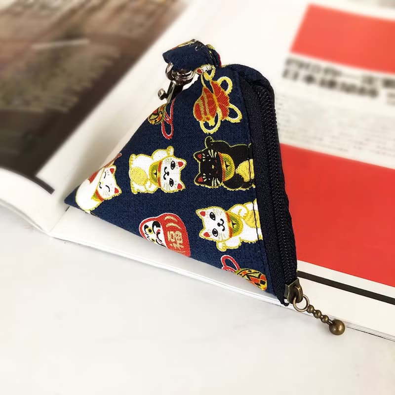 零錢收納包 寵物外出收納包-招財貓