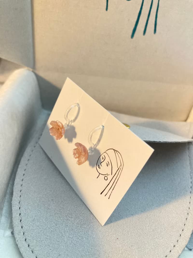 【春之約定】櫻花 天然粉貝殼貝母 10mm 全925純銀耳釘/耳夾