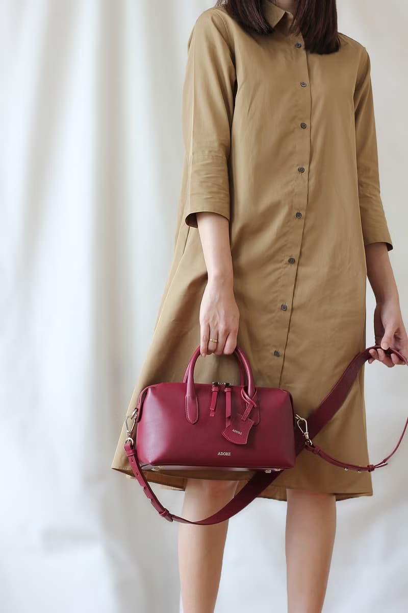 Pillow 女性肩背真皮皮包/枕頭包/覆盆莓紅 (日常包款)