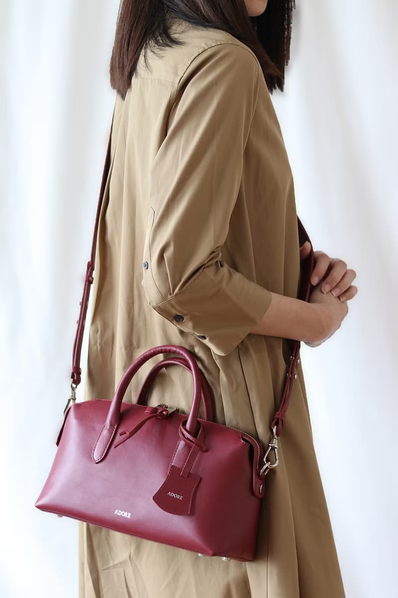 Pillow 女性肩背真皮皮包/枕頭包/覆盆莓紅 (日常包款)