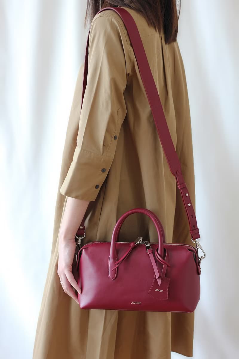 Pillow 女性肩背真皮皮包/枕頭包/覆盆莓紅 (日常包款)