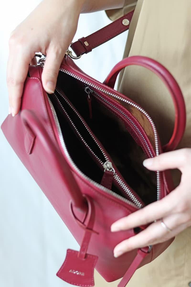 Pillow 女性肩背真皮皮包/枕頭包/覆盆莓紅 (日常包款)