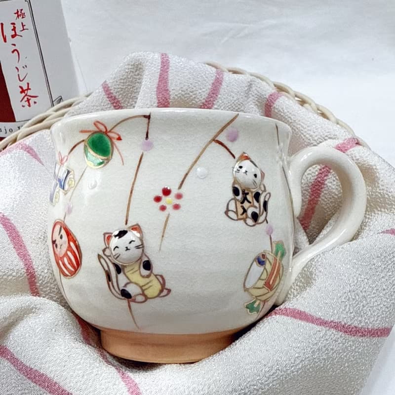 京燒立體馬克杯 - 招財貓