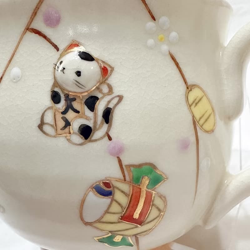 京燒立體馬克杯 - 招財貓