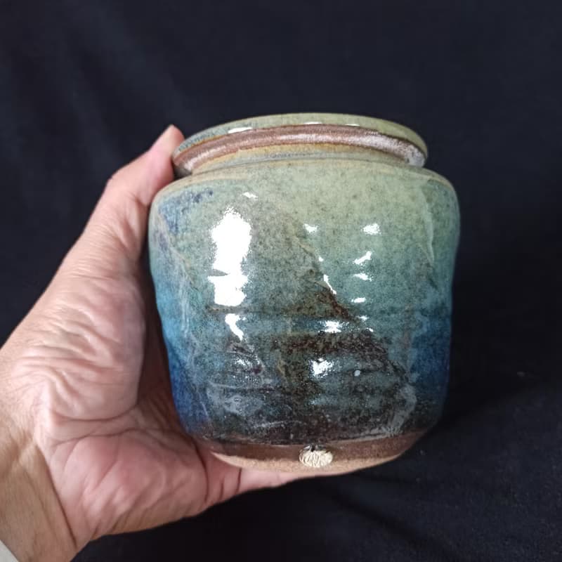 鈞釉茶倉茶葉罐置物罐陶罐