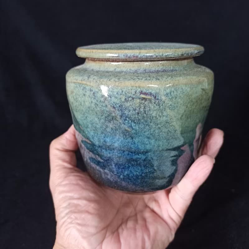鈞釉茶倉茶葉罐置物罐陶罐