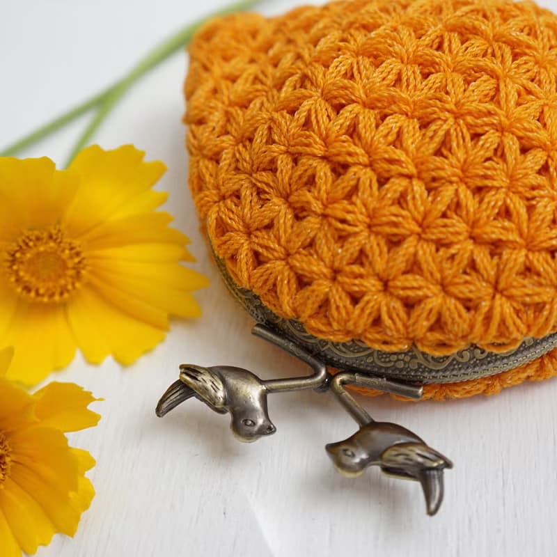 Ba-ba handmade Jasmine Stitch crochet coinpurse No.C1685