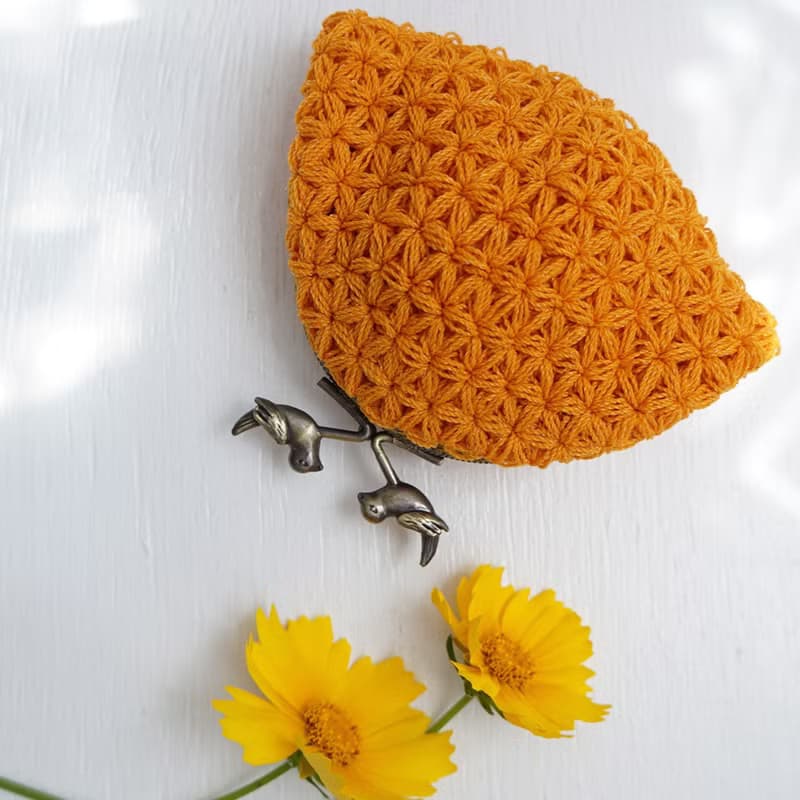 Ba-ba handmade Jasmine Stitch crochet coinpurse No.C1685