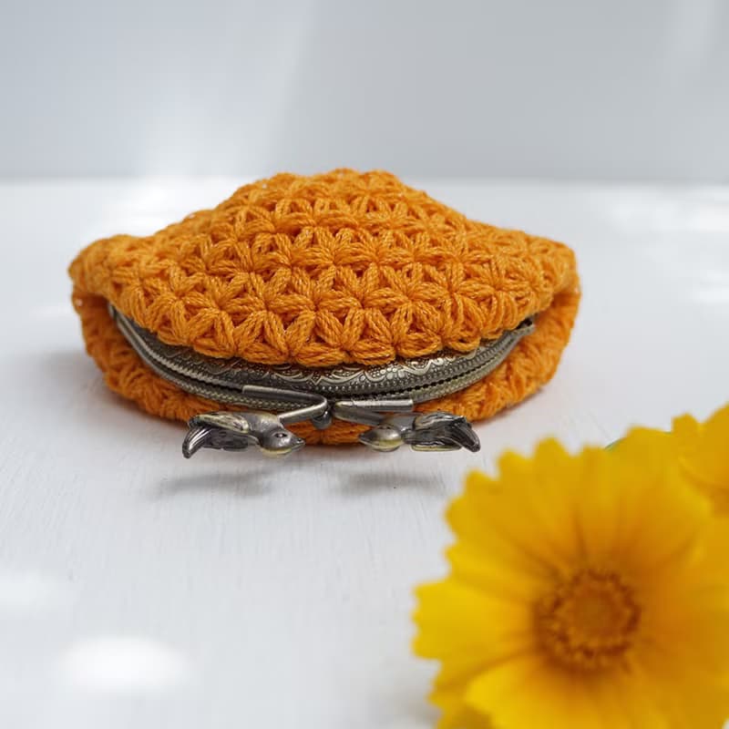Ba-ba handmade Jasmine Stitch crochet coinpurse No.C1685