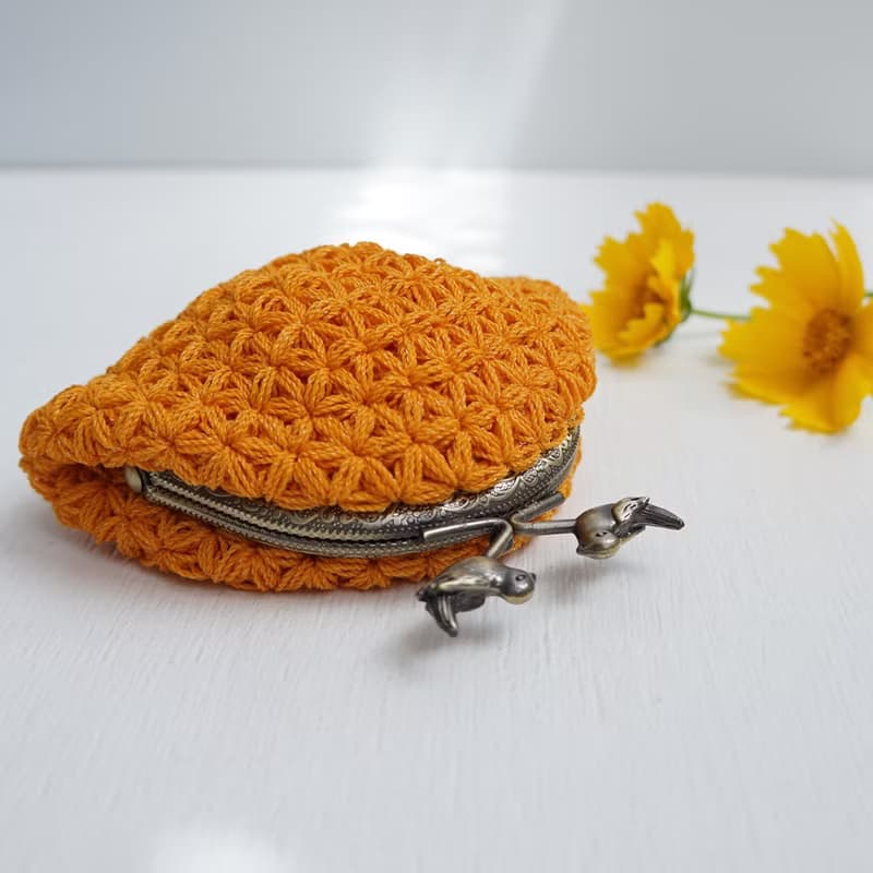 Ba-ba handmade Jasmine Stitch crochet coinpurse No.C1685
