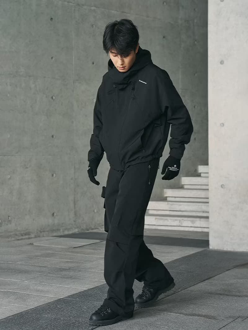 簡約LOGO字母撞色針織毛線保暖手套