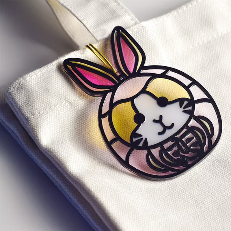 動物達摩 (兔) 掛飾 l 蛇年 福貼 揮春 春聯 招財貓 招福貓