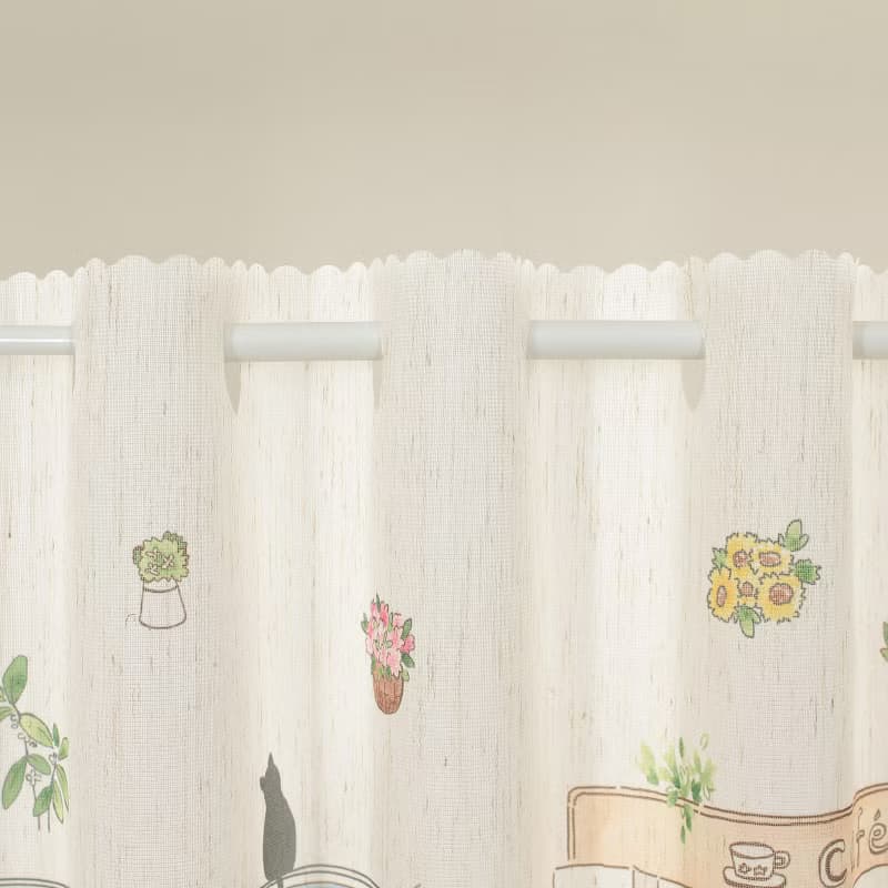 【預訂】日本製 黑貓咖啡店短門簾