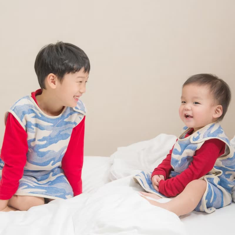 日本6重紗呼呼防踢被_幼童版_42X64cm兒童版_防踢背心(台灣製造)