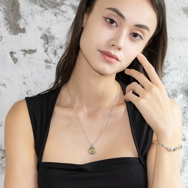 TIME COGWHEEL COIN NECKLACE