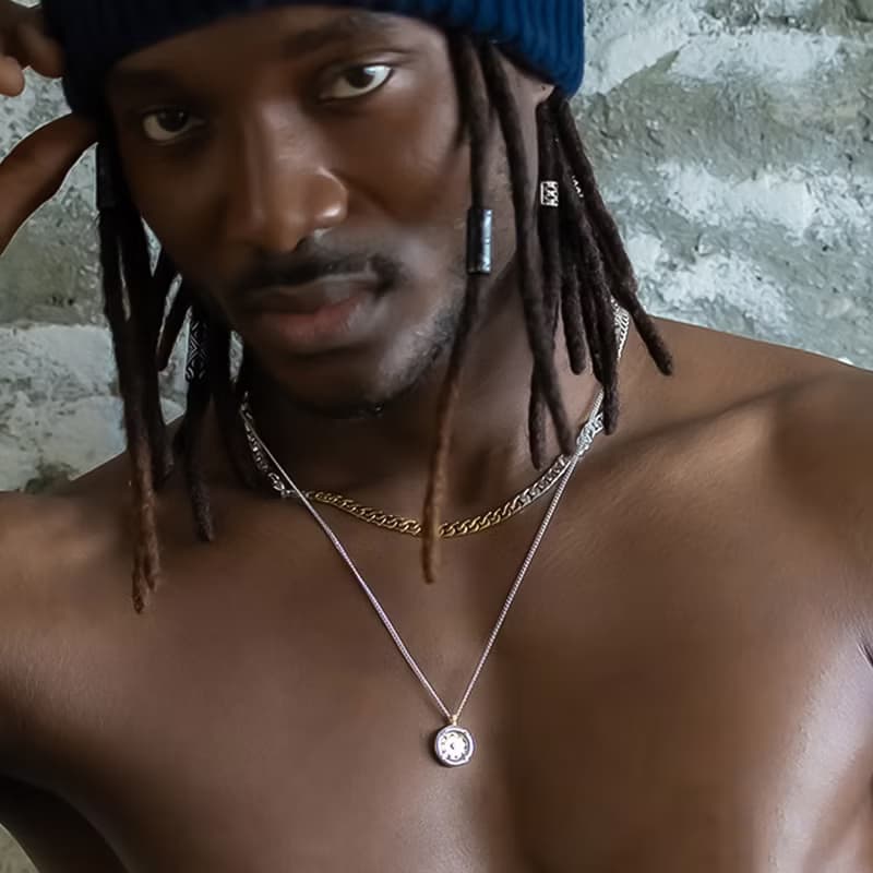 TIME COGWHEEL COIN NECKLACE