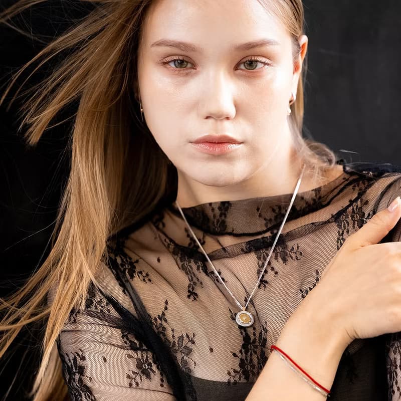 TIME COGWHEEL COIN NECKLACE
