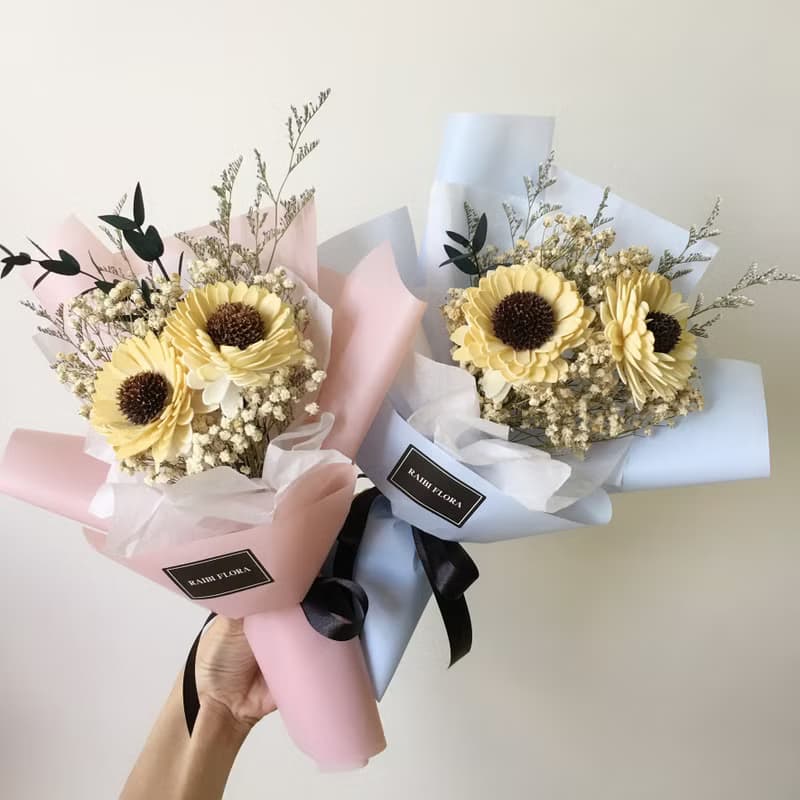 經典款向日葵花束 乾燥花束 畢業花束 生日花束 七夕花束