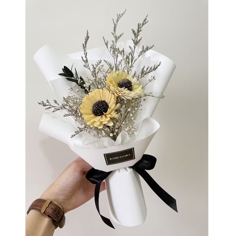 經典款向日葵花束 乾燥花束 畢業花束 生日花束 七夕花束