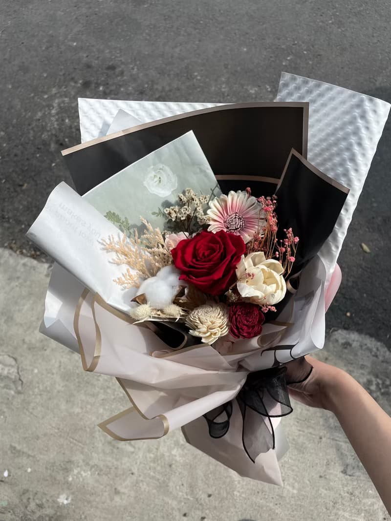 Time flower蒔花/永生乾燥花束