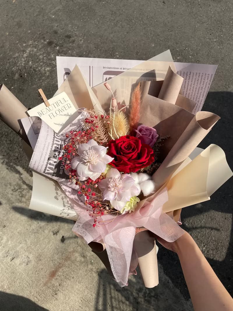 Time flower蒔花/永生乾燥花束