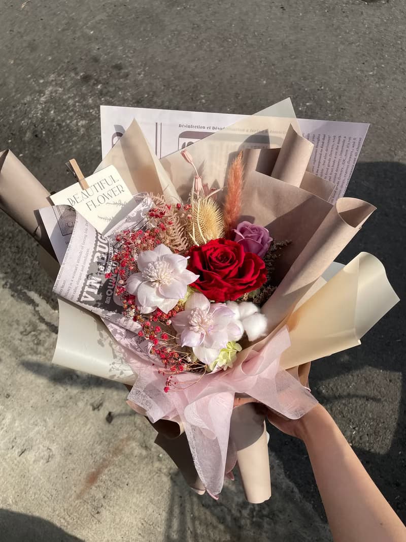 Time flower蒔花/永生乾燥花束