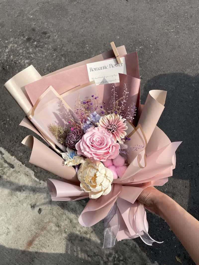 Time flower蒔花/永生乾燥花束