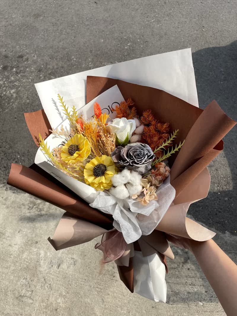 Time flower蒔花/永生乾燥花束