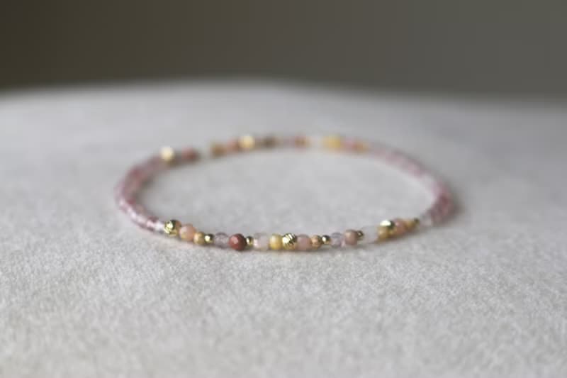 手環 草莓晶 粉紅澳寶 - 笑眯眯 -