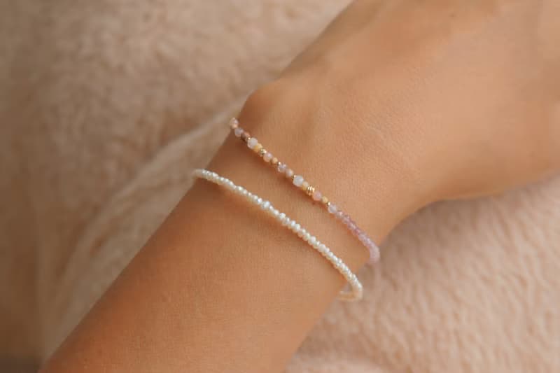 手環 草莓晶 粉紅澳寶 - 笑眯眯 -