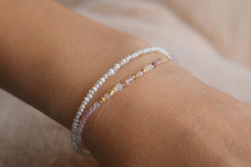 手環 草莓晶 粉紅澳寶 - 笑眯眯 -