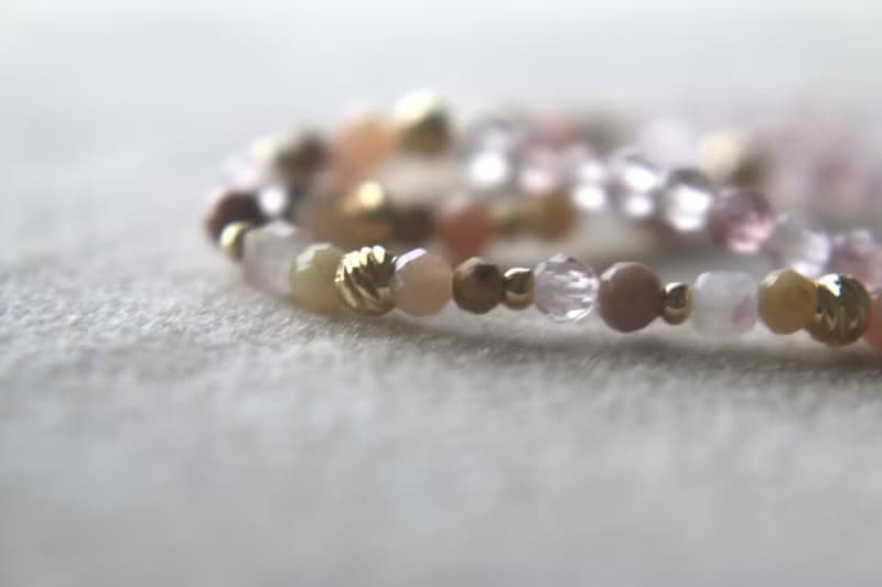 手環 草莓晶 粉紅澳寶 - 笑眯眯 -