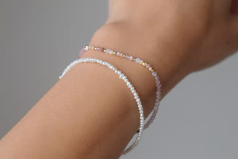 手環 草莓晶 粉紅澳寶 - 笑眯眯 -