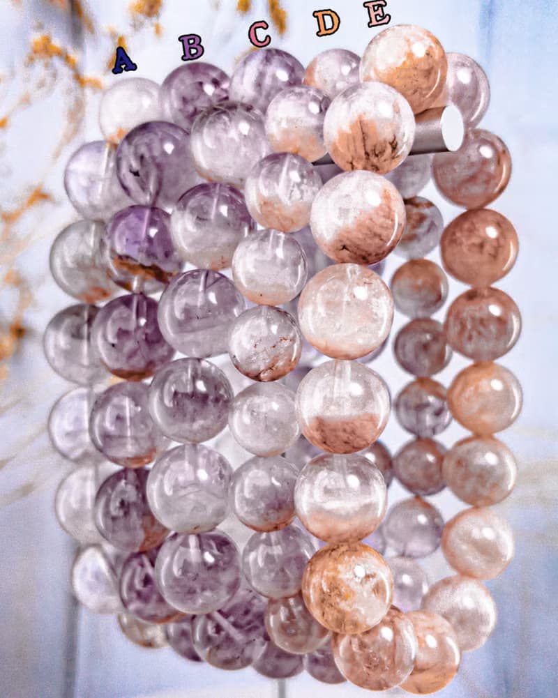 【火焰紫兔毛】半盆 薰衣草紫 兔毛水晶手串手鍊/一物一拍