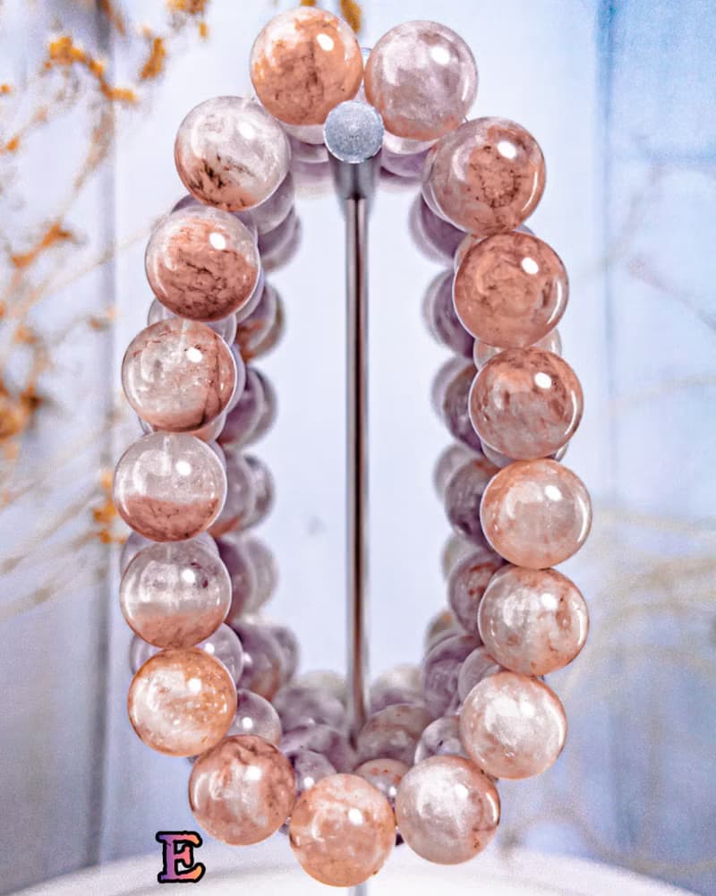 【火焰紫兔毛】半盆 薰衣草紫 兔毛水晶手串手鍊/一物一拍