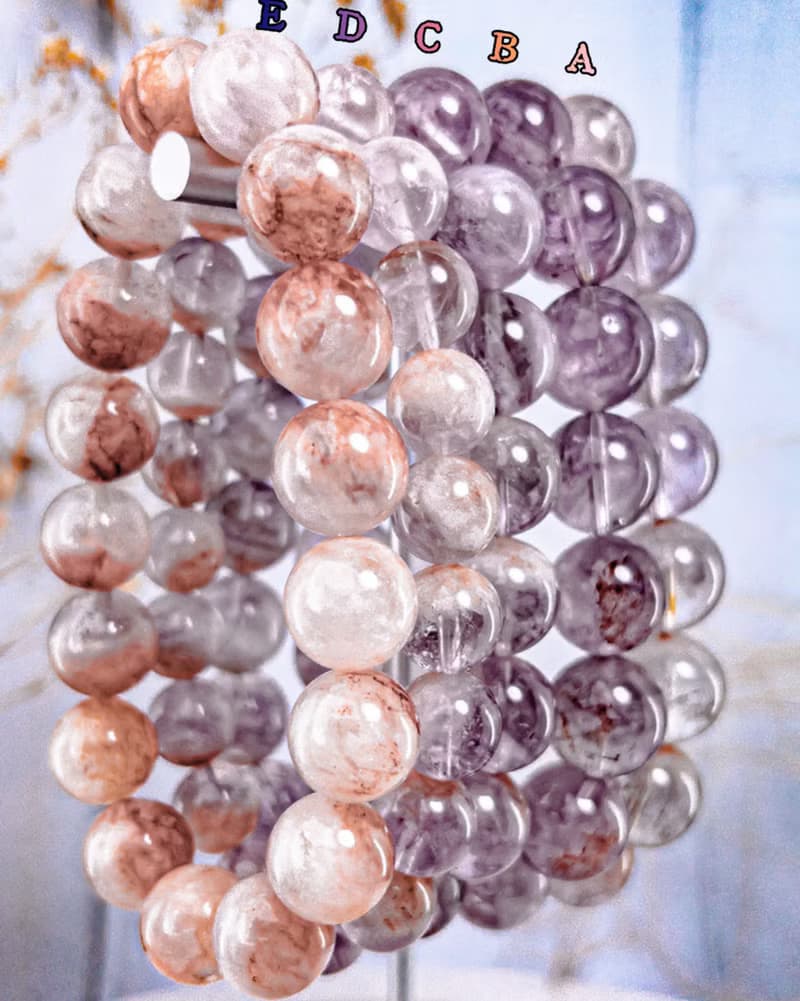 【火焰紫兔毛】半盆 薰衣草紫 兔毛水晶手串手鍊/一物一拍